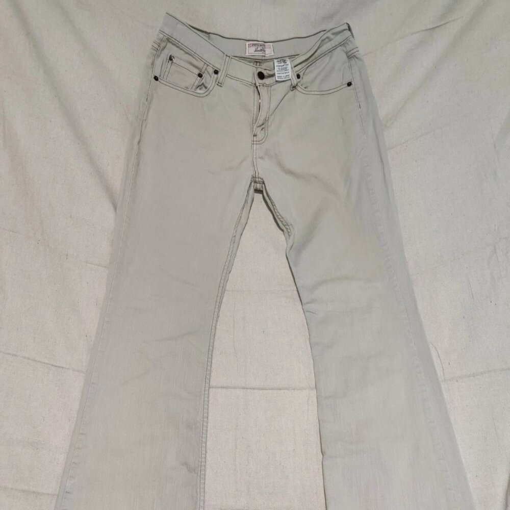 Levi Strauss Signature Stretch Bootcut Jeans Women's Size 10 Long Tan